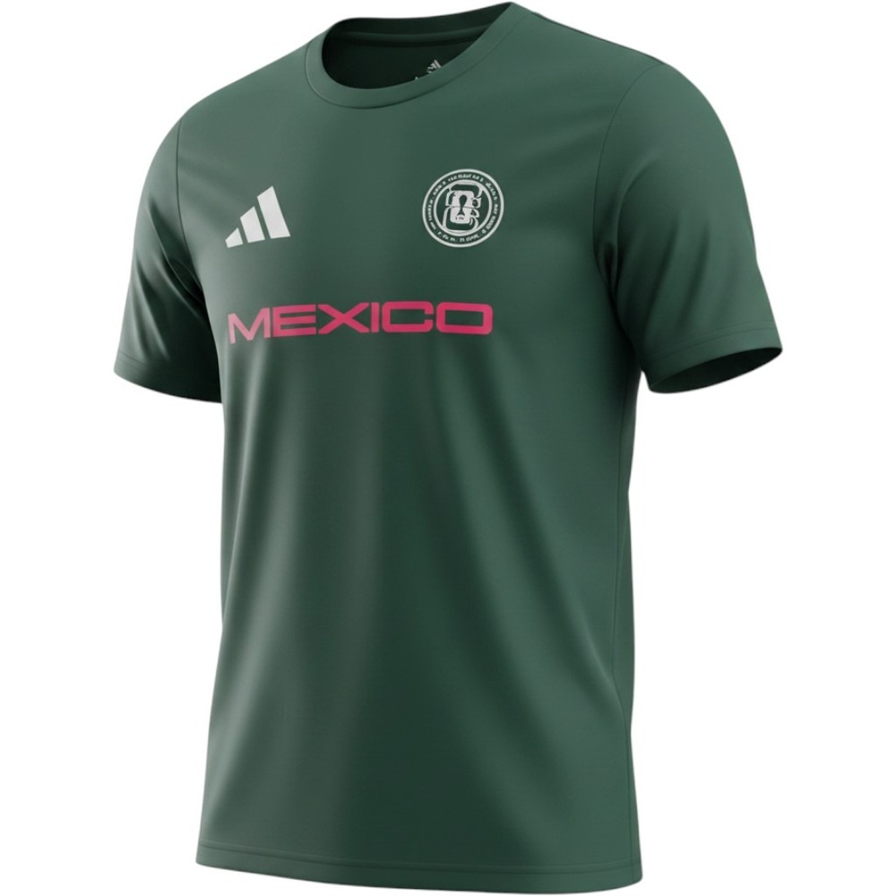 Adidas Mexico FIFA World Cup 26 Green Training Shirt Mens Small Somos 26 Logo
